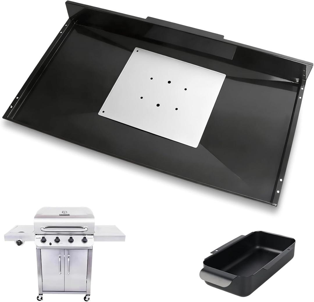 SafBbcue G470-0800-W1 Grease Tray Replacement for Charbroil Performance 4 5 Burners Grill Parts Drip Pan 463347519 463342119 463347017 463335517 Grease Drip Tray Grill Accessories