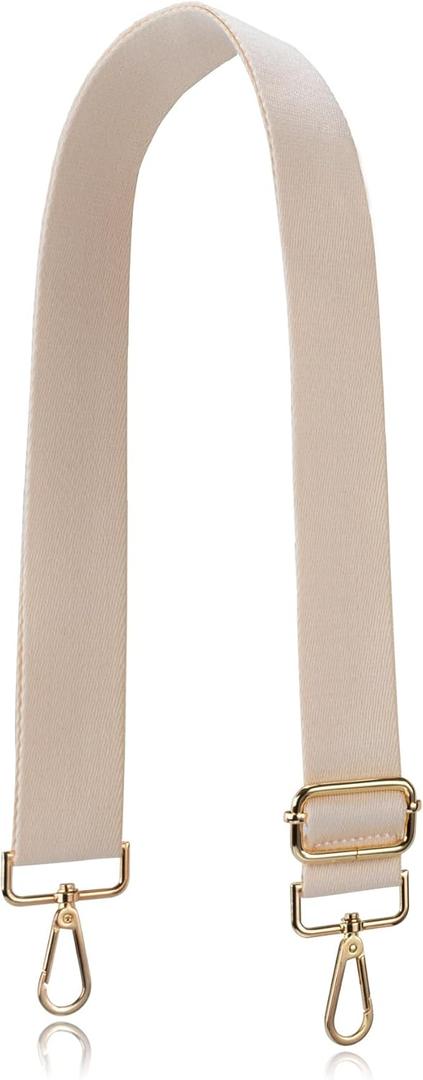 Allzedream Crossbody Bag Strap Soft Adjustable Replacement Purse Straps (Apricot)