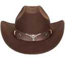 Vintage Western Cowboy Hat for Men Outback Cowgirl Hat M/L