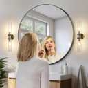2 Light Bathroom Vanity Light Brushed Bronze, Bathroom Light Fixtures Side Mirror, Hallway Vanity Lights Fixtures, Modern Wall Lamp for Bedroom with Glass Shade