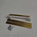 Goo-Ki 2 Pack 7 9/16'' Center to Center Brushed Gold Cabinet Bar Pulls with Backplate Modern Drawer Handles Closet Classic Home Kitchen Improvement Hardware