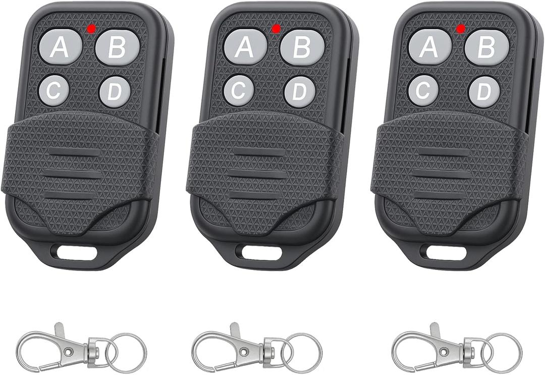 RAQUEL 3 Remote work for Genie & Overhead Intellicode Garage Door Opene Remote with Keychain,Replacement GIT-1/ACSCTG Type 1,GIT-3/ACSCTG Type 3,4-Button