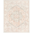 LIVEBOX Pink 10x14 Area Rug, Extra Large Vintage Area Rugs for Living Room Boho Soft Low Pile Non Slip Rug, Retro Non Shedding Indoor Carpet for Bedroom Dining Room Under Table