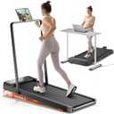 Walking Pad,Treadmill with Incline for Home Office, 2.5HP Portable Under Desk Treadmill with 265 Lbs Capacity,Remote Control, Led Display (Light Black)
