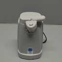 bella Electric Can Opener and Knife Sharpener, Removable Cutting Lever, Cord Storage, Stainless Steel Blade, Oatmilk