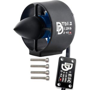 DIAMONDDYNAMICS Underwater Thruster 1.2kg Thrust 12V Brushless Motor with bi-Directional Full Waterproof ESC for ROV,RC Boat,Underwater Vehicle,Diving,Seafloor Photography,Seabed Exploration (CCW)