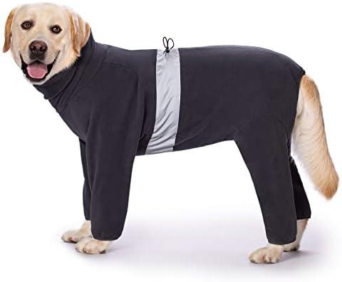 Miaododo Polar Fleece Dog Clothes Winter for Medium Large Dog Pajamas,Thermal Dog Jacket Onesies Jumpsuits Outfits,for Boy or Girl,Zipper on The Back (36, Dark Grey) Miaododo Polar Fleece Dog Clothes Winter for Medium Large Dog Pajamas,Thermal Dog Jacket Onesies Jumpsuits Outfits,for Boy or Girl,Zipper on The Back (36, Dark Grey)