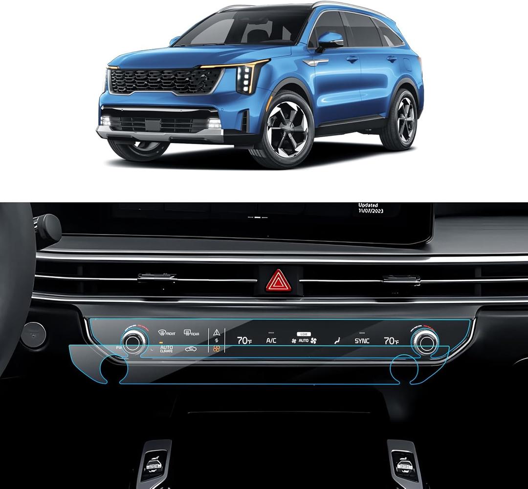 2PCS Car Screen Protector for 2024 2025 Kia Sorento LX/S/EX/X-Line EX/SX/X-Line SX/X-Line SX Prestige/X-Pro SX Prestige Accessories Dashboard Nano Screen Protector Anti-Glare