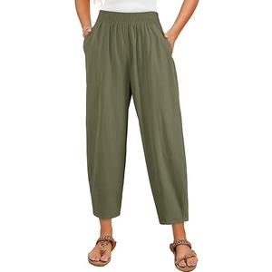 Dokotoo Womens Baggy Wide Leg Pants Elastic Waisted Bow Tie Bottom Loose Palazzo Casual Harem Pants with Pockets,Sage Green XLarge Dokotoo Womens Baggy Wide Leg Pants Elastic Waisted Bow Tie Bottom Loose Palazzo Casual Harem Pants with Pockets,Sage Green XLarge