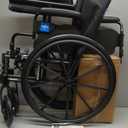Medline Lightweight Wheelchair for Adults With Swing-Back, Desk-Length Arms, Elevating Leg Rests; 20" x 16"D Seat