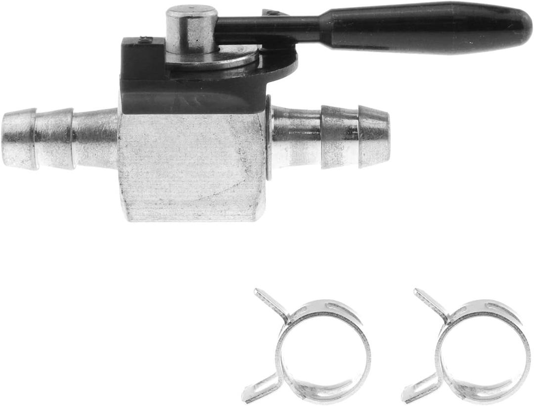 DGZZI Fuel Shut Off Valve for Scagg 1/4 inch Fuel Shut Off Valve Ball Valve for 180 Degree Oregon 07-403 Heavy Duty Inline Cut Petcock Gas Diesel Petrol Scag 48568