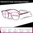 NORPERWIS 5 Pairs Reading Glasses - Standard Fit Spring Hinge Readers Glasses for Men and Women (Black Purple Red Blue Brown, 3.50, Medium)