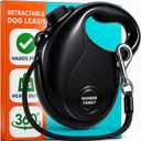 Retractable Dog Leash for Large Dogs up to 110 lbs  17ft Long Hands Free Lead for Dogs  Reflective Heavy Duty Puppy Leash and Waist Dog Leashes for Training, Running, Outside  Correa para Perros