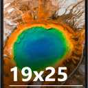 19x25 Picture Frame for Wall Display, 19x25 Black Picture Frame with Shatter Resistant Plexiglass, Stable and Sturdy 19 x 25 Poster Frame for Wall Display, Handpicked Gift Collection, 1 Pack