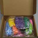 12 Pcs Nylon Dog Leash Bulk 5ft Dog Training Leash 12 Colors Puppy Line Traction Rope for Small Medium Puppy Training, Play, Camping, or Backyard(Modern Colors)