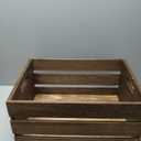 20" L Oversize Wooden Crates For Storage, Wood Milk Crates Of Farmhouse Vintage Brown ,Vinyl Record Storage Crates,Extra Large Size Rustic Decration Wood Storage Crates (Vintage Brown)