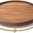 VERTORGAN Lazy Susan Organizer for Kitchen,Acacia Wood Turntable for Cabinet, Pantry, Table, Countertop, Vanity, Spice RackSmall Size: 8.6in