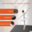 Portable Marley Floor, Dance Mat, 1.5 mm Thick Vinyl Dance Floor, Non-Slip Practice Mat for Ballet, Jazz, Home & Studio, 6.6*3.9ft