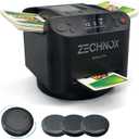 2025 New Smart 2-in-1 Automatic Card Shuffler and Dealer,Programmable Card Dealer,Card Shuffler 2 Deck,360 Rotation,Ultra Quiet,Rechargeable,Support 12 Players,with 4 Wireless Buttons (Jet Black)
