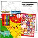 Pokemon Party Favors for Kids 8"x11" - Party Supplies Bundle Includes 12 Pokemon Coloring Books for Kids and 12 Pokemon Cards, Jumbo Crayons | Pokemon Party Favors Bulk