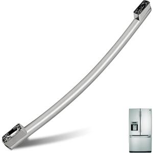 WR12X34310 Refrigerator Door Handle, Stainless Steel Freezer Door Handle, Fits for GE GFE24JSKNFSS GWE19JMLKFES GNE25JSKCFSS GDE25ESKNRSS & GNE25JSKAFSS, Models PS16220203