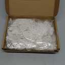 Boao White 24 Pieces Poinsettia Flower Christmas Glitter Artificial Poinsettia with Clips Christmas Tree Ornament Decorations for DIY Xmas Wreath Holiday Home Party Decor, 3/ 4/ 6 Inches