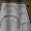 FOBENTA 18 Piece Embossed Dinnerware Sets for 6, Scratch-Resistant Plates and Bowls Sets, Microwave & Dishwasher Safe, Elegant Stoneware for Family Gatherings A Gift for Growing Households