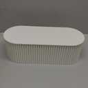 Nineween White Cable Box Organizer, Plastic Cord Hider Box with Lid for Desk and Floor, Power Strips Cover for Home, Office, Computer, TV, School, Kitchen, Surge Protector Cover (Small)