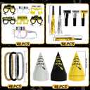 New Years Eve Party Supplies 2026 for 96, New Years Eve Party Decorations, a Banner, 48 Cone Hats, 48 Glasses, 98 Blowouts, 48 Leis, 50 Necklaces and a Backdrop, Great NYE Decorations Pack