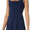 Amazon Essentials Womens Active FormFlex Buttery Soft Tank Tennis Dress with Built-in Bodysuit, Bra, & Shorts (XX-Large, Navy)