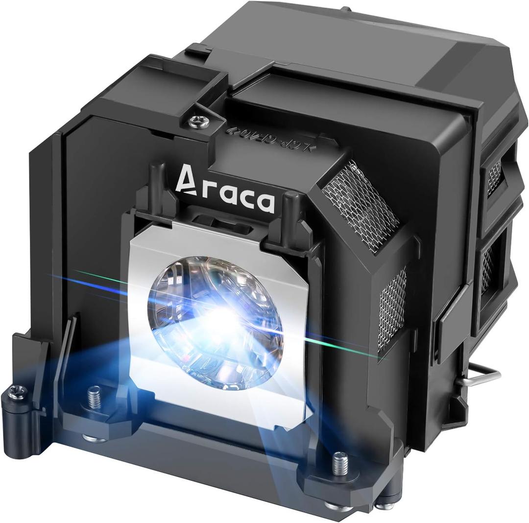 Araca ELPLP80 /V13H010L80 Projector Lamp with Housing for Epson BrightLink 595Wi PowerLite 585W 585Wi 580 EB-595Wi EB-1420Wi EB-585W EB-585WS EB-1430Wi Replacement Projector Lamp