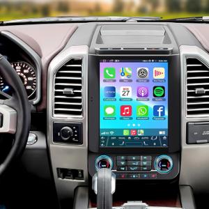 for Ford F150 2015 2016 2017 2018 2019 2020 Android 13 Car Stereo 8-core, 12.1 Inch IPS Touch Screen Car Radio with Wireless Carplay/Android Auto,GPS, WiFi, Bluetooth, FM, DVR