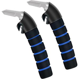 2-Pack Car Door Handle for Elderly Car Handle Assist Support Multifunction for Seniors and Handicapped (Blue)