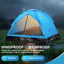 Wingedsteed 2 Person Camping Tent Waterproof Portable Dome Tent for Hiking Backpacking, Easy Setup with Rainfly and Carry Bag, 74.8"L x 57.08"W x 39.37"H