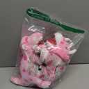 Deekin 2 Pcs Dinosaurs Valentine Stuffed Animals Kawaii Pink Dinosaur Plush Gifts Holding Heart Dinosaurs Toy for Valentine's Day Party Gifts for Her(Lovely)