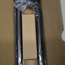 Black Wrap Around Curtain Rods 28 to 48 Inch:Blackout Adjustable Window Curtain Rod,Room Darkening Heavy Duty Curved French Metal Single Drapery Rods for Bedroom Kitchen Easy Install,Matte Black