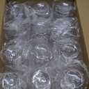 Lamosi 24 Pack Plastic Wine Glasses Disposable, 12 oz Stemless Wine Glasses for Party, Reusable Crystal Clear Plastic Cups, Shatterproof and BPA-Free