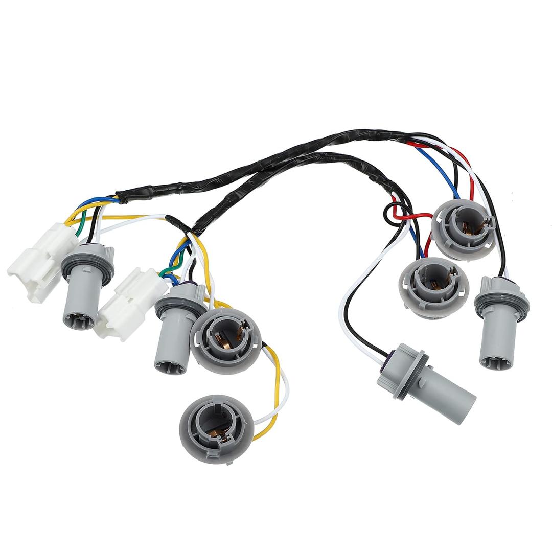 X AUTOHAUX 2 Pcs Tail Lamp Holder and Wiring Harness 92450-3Q000 for Hyundai Sonata Sedan 2.0L 2.4L 2011-2014 Rear Tail Light Lamp Wiring Harness Socket Holder and Wire On Rear W/O Bulb