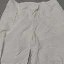 Verdusa Women's Ultra Low Waist Straight Leg Pants Casual Loose Trousers with Pockets (White, L)