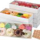 KGVZPT 12x8x2.5 Inch Variety of Cookie Boxes 35 count