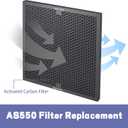 Air Scrubber Active Carbon Filters Compatible with BlueDri, VEVOR and Dri-Eaz Air Purifier, for Drieaz HEPA500 16'' x 16'' x 1'' inches（3 Pack）