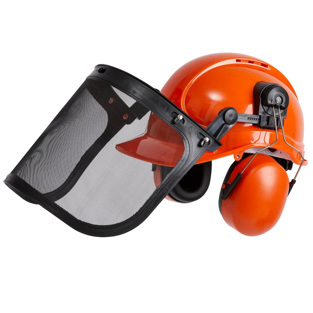 SRSAFETY Full Brim Hard Hat Carbon Fiber Design 6 Point Adjustable Ratchet Suspension OSHA Approved ABS Work Helmet for Men&Women ANSI Z89.1 Type I Class C (Orange)
