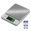 Kitchen Scale Digital Food Scale, Coffee Scale 3000g/0.1 Digital Scale Food Kitchen,7 Units Gram Scale for Baking and Cooking LCD Display Mini Food Scale (Silver(3kg/0.1))