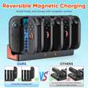 Klipdasse Switch 2 Controller Charger Dock, [Dual-Direction Charging] Dockable Charging for joycon 2 - FastMagnetic Charger Stand with LED Indicator for Switch 2 Charger