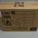 [8-Pack,30 oz]Glass Meal Prep Containers,Glass Food Storage Containers,Airtight lunch Containers with Lids, Microwave, Oven, Freezer and Dishwasher (Gray)