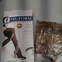 Truform Sheer Compression Stockings, 8-15 mmHg, Women's Thigh High Length, 20 Denier, Beige, Large