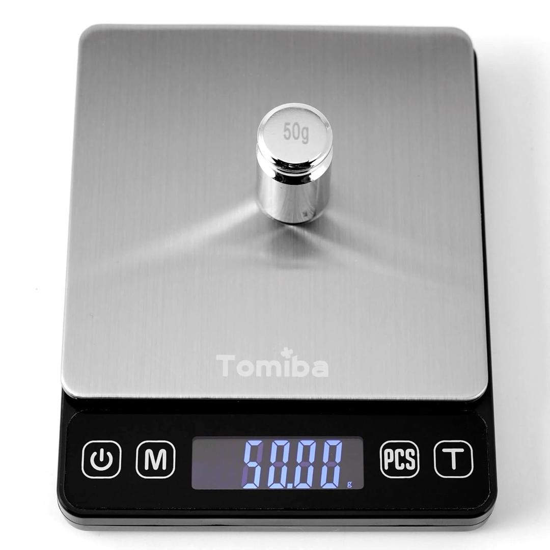 500g Precision Digital Pocket Scale, 0.01g Resolution, Includes a Calibration Weight