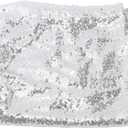 Gorgeous Backdrop Curtains, Durably Mesh Material, Flashing Effect, Ideal for Weddings Parties Decorations, 2'×8' FT