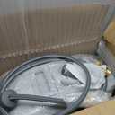 Ayleid Retractable Garden Hose Reel,1/2 in x 130 ft Wall Mounted Hose Reel, with 9- Function Sprayer Nozzle, Any Length Lock/Slow Return System/Wall Mounted/180Swivel Bracket (Gray)