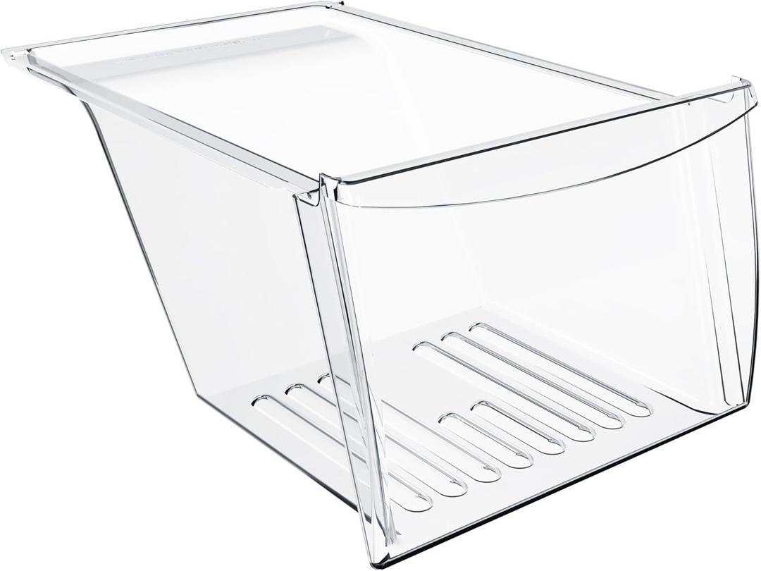 HECASA 240337103 240337102 Refrigerator Crisper Drawer Pan Replacement For 240337105 240337107 240337108 240337109 Refrigerator Pan Shelf Replacement only Plastic (Clear)